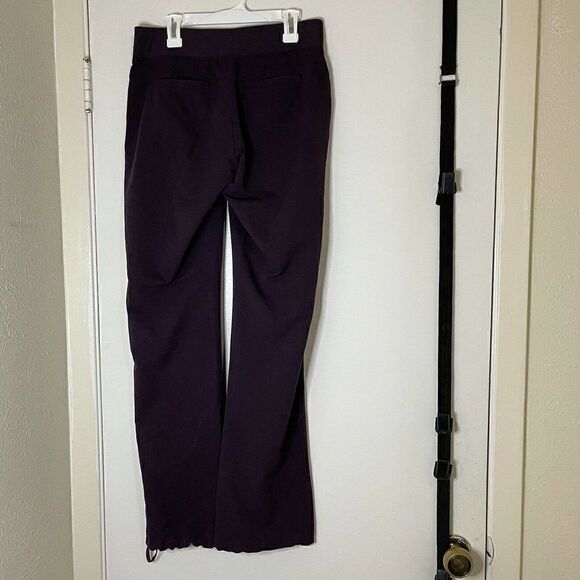 Athleta purple cropped trouser jogger workout pants size 0 - Picture 4 of 7